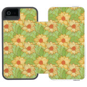 Retro Magnolia Pattern Incipio iPhone Portemonnee Hoesje (Agenda Open)