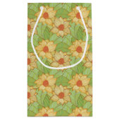 Retro Magnolia Pattern Klein Cadeauzakje (Achterkant)