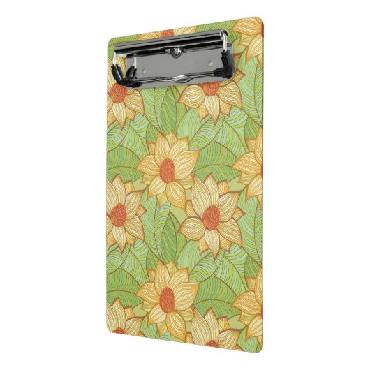 Retro Magnolia Pattern Mini Klembord (Angled2)