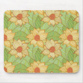 Retro Magnolia Pattern Muismat (Voorkant)