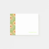 Retro Magnolia Pattern Post-it® Notes (Voorkant)