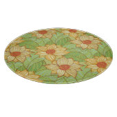 Retro Magnolia Pattern Snijplank (Hoek)