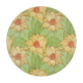 Retro Magnolia Pattern Snijplank (Voorkant)