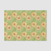 Retro Magnolia Pattern Tissuepapier (Voorkant)