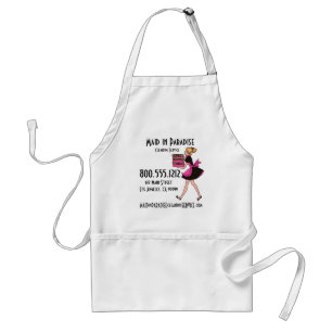 Retro Maid Cleaning Service Apron Standaard Schort
