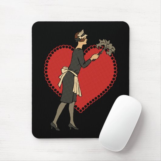 Retro Maid Muismat (Met muis)