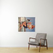 Retro Mail Box Pinup Girl Wandkleed (In Situ (horizontaal))