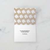 Retro Mailman Persoonlijke opmerking Bedankkaart (Binnen)