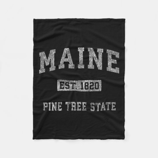 Retro Maine Fleece Deken (Voorkant)