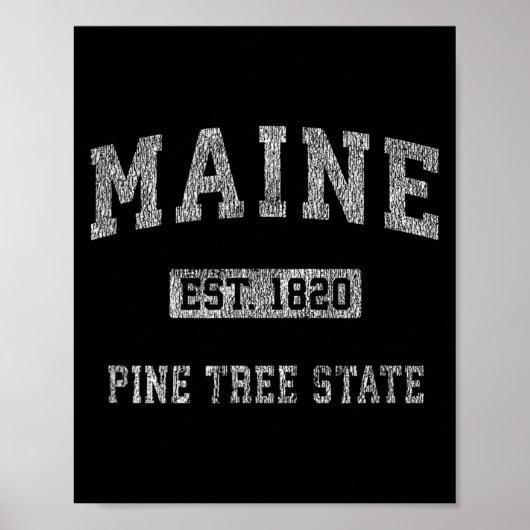 Retro Maine Poster (Voorkant)
