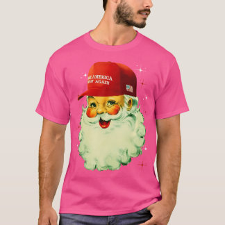 Retro Make Christmas Great Again voor Trump Christ T-shirt