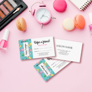 Retro make-up doedels   Een vriend doorverwijzen Aanbevelingskaartje