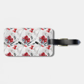 Retro make Up Girly Trendy Colorful Bagagelabel (Achterkant horizontaal)