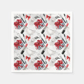 Retro make-up girly trendy kleurrijk servetten (Voorkant)