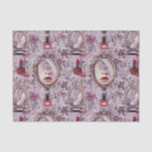 Retro make-up Vanity Lipstick Decoupage Tissuepapier (Voorkant)