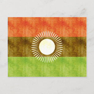 Retro  Malawi-vlag Briefkaart