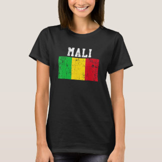 Retro  Mali vlag Malinese roots T-shirt