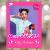 Retro Malibu Roze Doll Afstuderen Poster