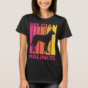 Retro Malinois Gift voor Hondenliefhebber Vintage T-shirt