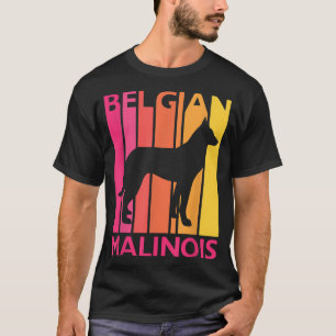 Retro Malinois Gift voor Hondenliefhebber Vintage T-shirt