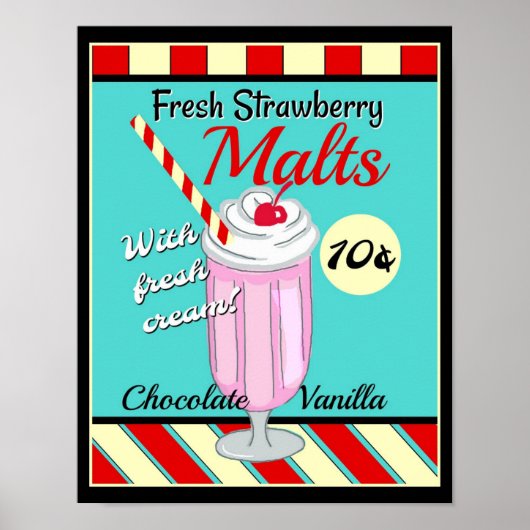 Retro Malt Poster (Voorkant)