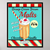 Retro Malt Poster (Voorkant)