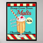 Retro Malt Poster (Voorkant)
