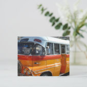 Retro Malta bus Briefkaart (Staand voorkant)