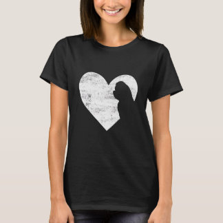 Retro Maltese Valentijnsdag Hondenliefhebber T-shirt