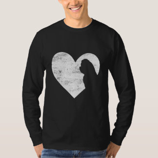 Retro Maltese Valentijnsdag Hondenliefhebber T-shirt