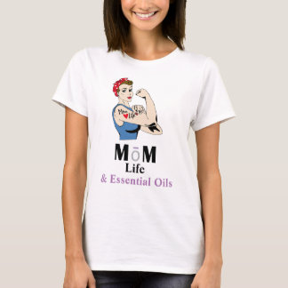 Retro mam en essentiële oliën t-shirt