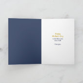 Retro mam kan het Moederdag Kaart (Binnen)