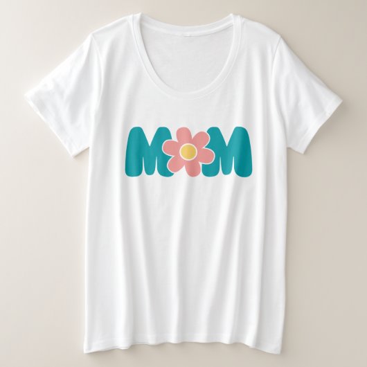 Retro mam ventilator grote maat t-shirt (Design voorkant)