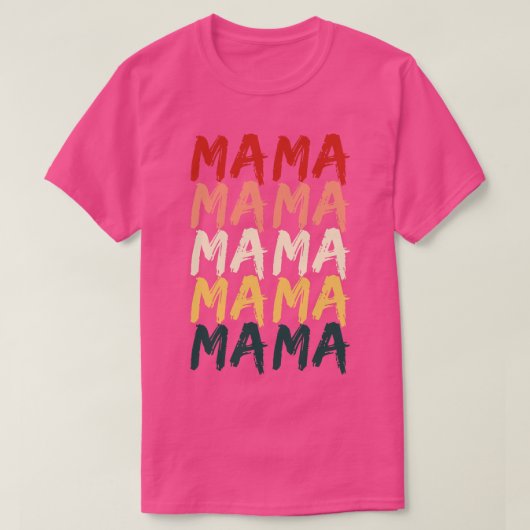 Retro  Mama 6 T-shirt (Design voorkant)