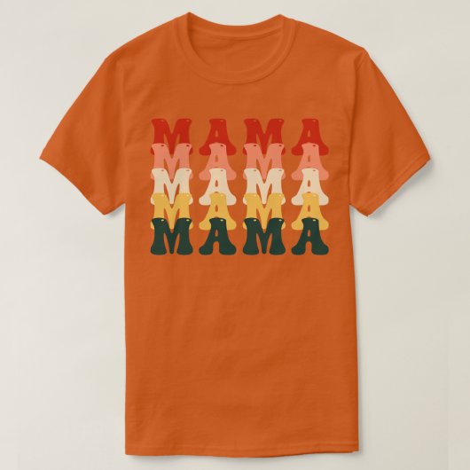 Retro  Mama 9 T-shirt (Design voorkant)