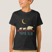 Retro Mama Beer met 2 Cubs T-shirt (Voorkant)