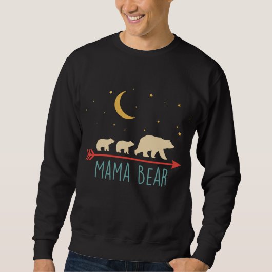 Retro Mama Beer met 2 Cubs Trui (Voorkant)