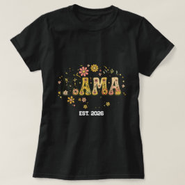 Retro Mama Bloem T-shirt - Vintage 70s Groovy