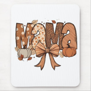 Retro Mama Coquette Strik Vrijdag Herfst Thanksgiv Muismat