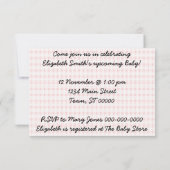 Retro mama en Baby shower V2 Kaart (Achterkant)