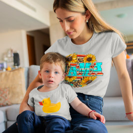 Retro Mama Floral Graphic Casual T-shirt