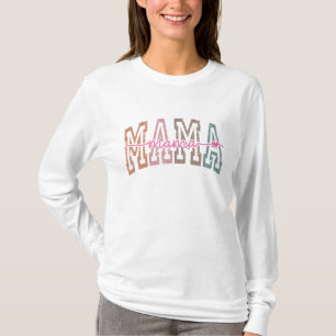Retro Mama Moederdag Cute Aangepast T-shirt