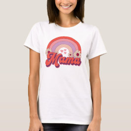 Retro Mama Rainbow T-shirt