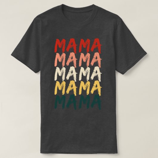 Retro  Mama T-shirt (Design voorkant)