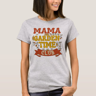 Retro Mama Tuin Club Vintage 1970 typografie T-shirt