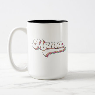 Retro Mama Tweekleurige Koffiemok