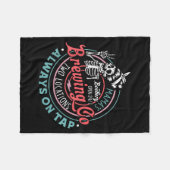 Retro Mama's Ery Brewing Co Funny Breastfeeding Sk Fleece Deken (Voorkant (Horizontaal))