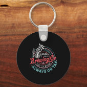 Retro Mama's Ery Brewing Co Funny Breastfeeding Sk Sleutelhanger (Voorkant)