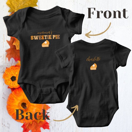 Retro Mama's Sweetie Pie Thanksgiving Matching Romper