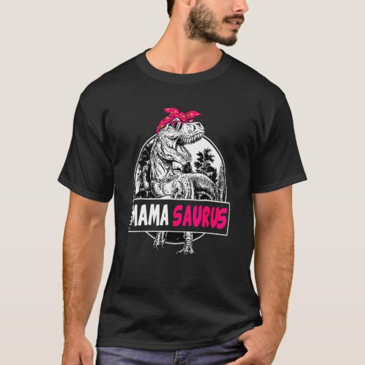 Retro Mamasaurus Rex Dinosaur Mama Saurus T-shirt (Voorkant)